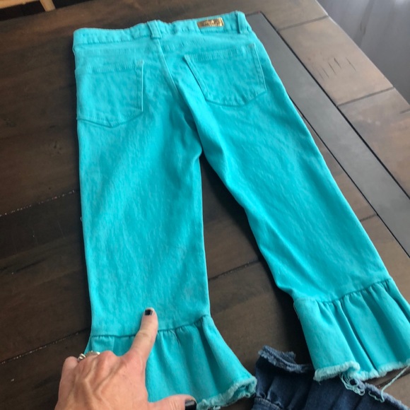 2 pair jeans one pull on the other zipper girls - Picture 11 of 11